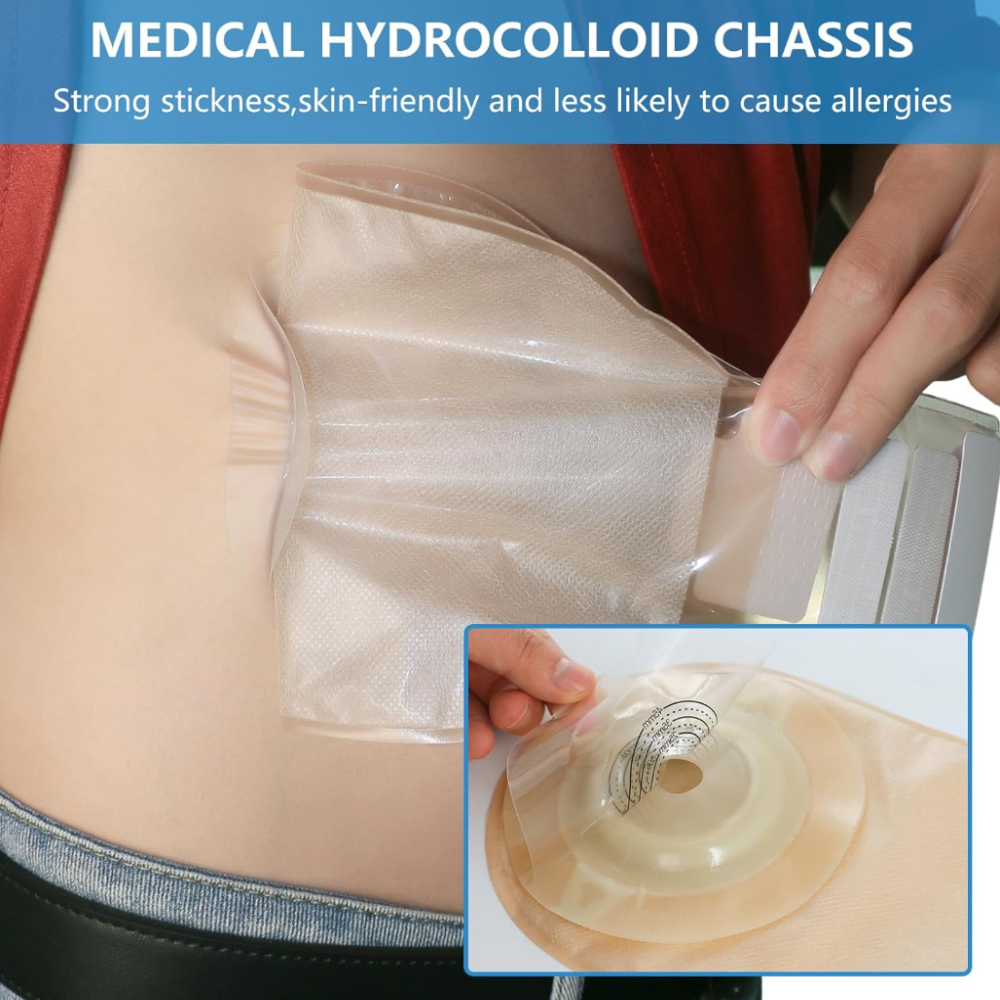 CONVEX BASEPLATE UROSTOMY DRAINABLE POUCH 10 PCS