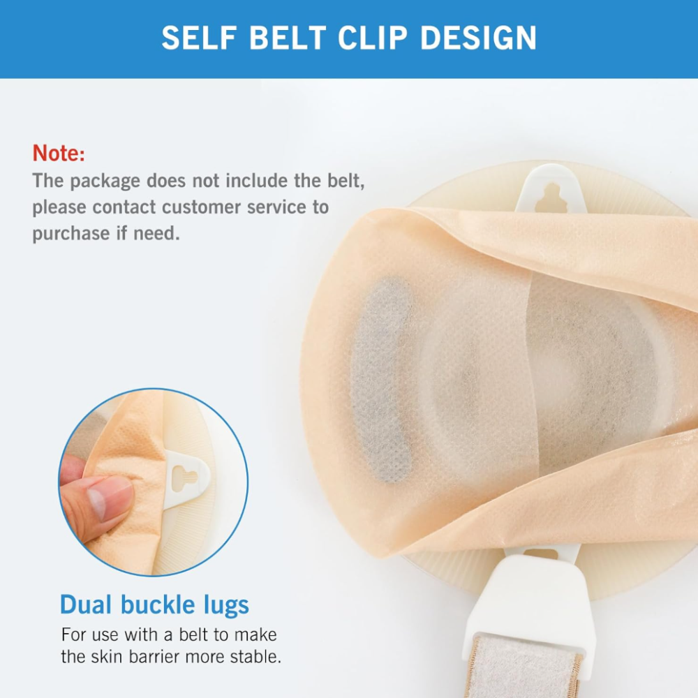 CONVEX BASEPLATE UROSTOMY DRAINABLE POUCH 10 PCS