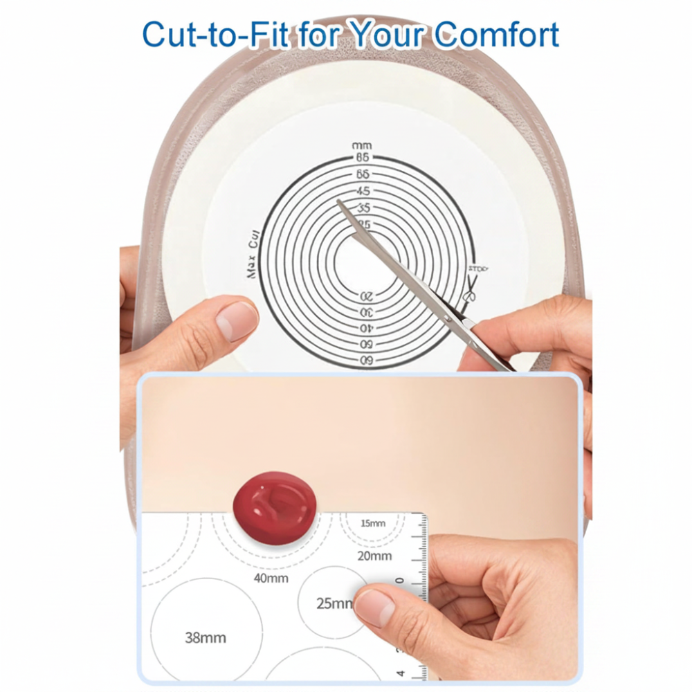 ONE PIECE CLIP CLOSURE OSTOMY BAG  10 PCS