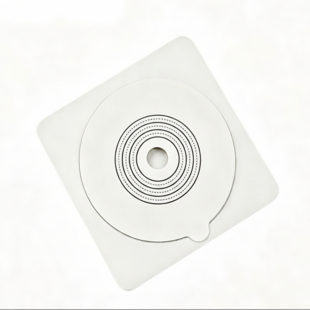 Ostomy Two-Piece Flat Baseplate 10 PCS